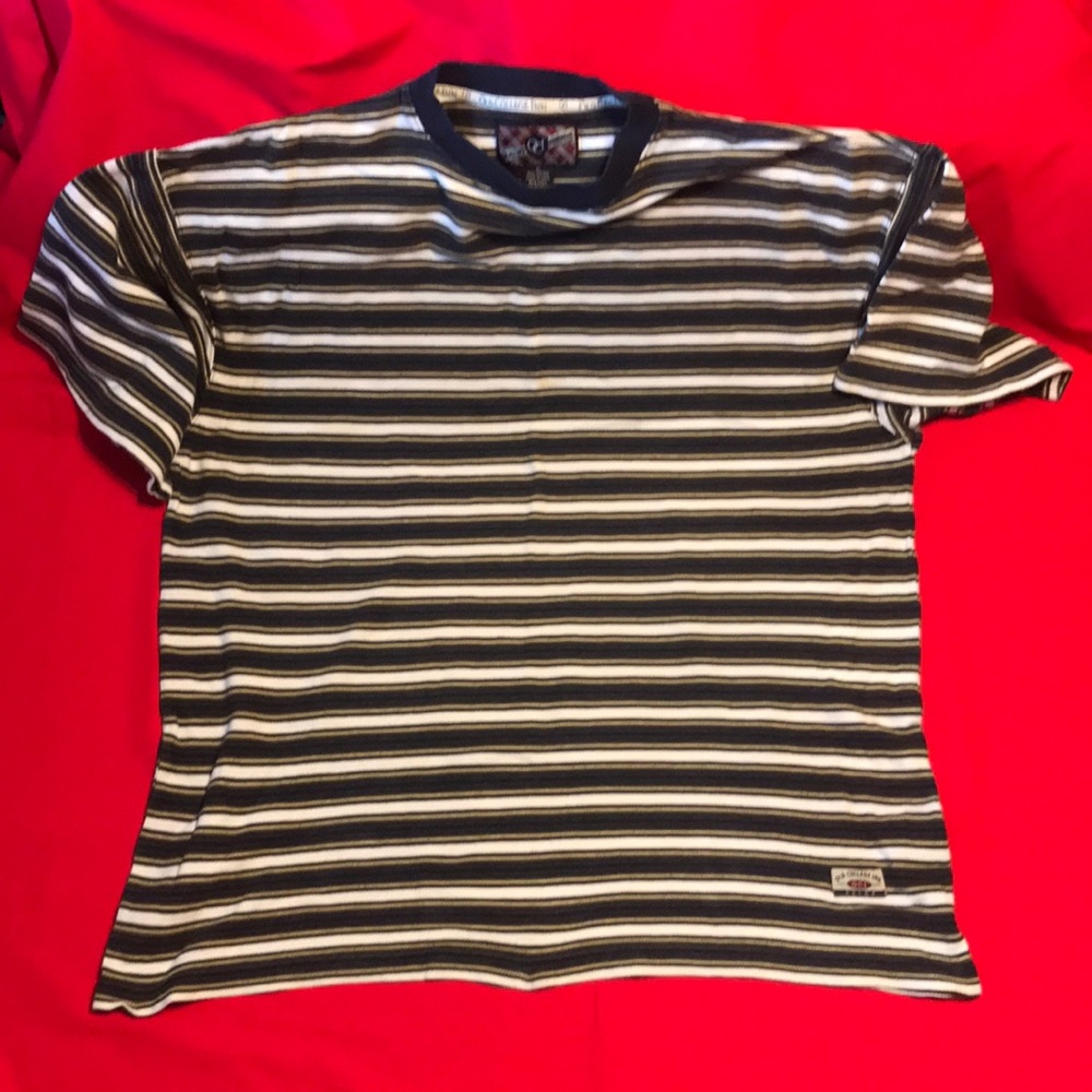 O.C.I. Striped Short Sleeve Pull-over Shirt